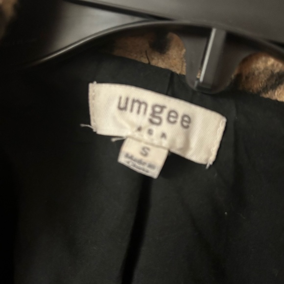 Leopard print motorcycle jacket. Umgee Size S. - Picture 3 of 7